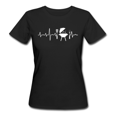 Grillen T-Shirt - Grillen Herzschlag Grillparty Grillmeister EKG