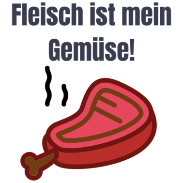 Motiv Grillen Fleisch ist mein Gemüse lustiger Spruch