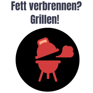 Motiv Grillen Spruch lustig Geschenkidee Fett verbrennen