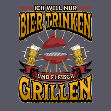 Motiv Bier Grillen Lustig Spruch Garten BBQ Geschenk