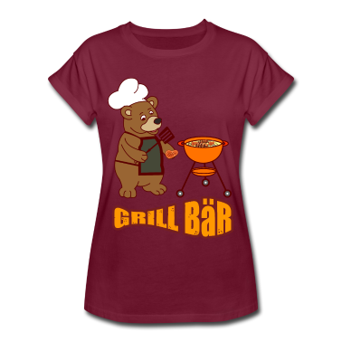 Grillen T-Shirt - Grill Meister Bär Geschenk Shirt