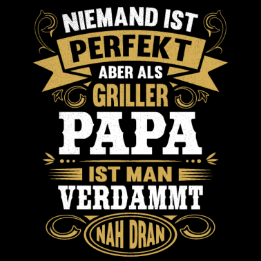 Motiv Griller Papa BBQ Vater Grillen Spruch Vatertag