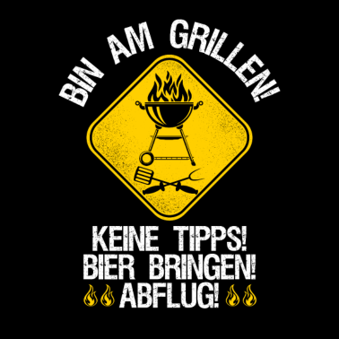 Motiv Bin am Grillen
