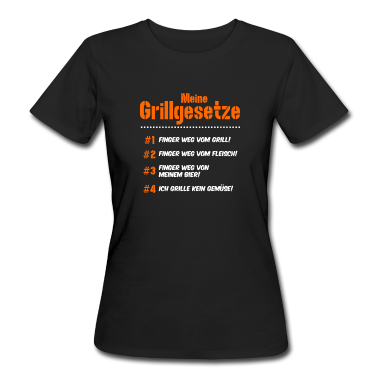 Grillen T-Shirt - Meine Grillgesetze Grillen BBQ Grillmeister
