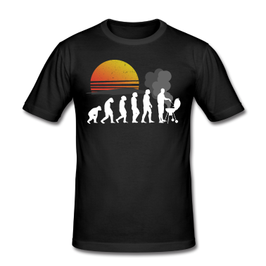 Grillen T-Shirt - BBQ Evolution - Grillen Grill Geschenk