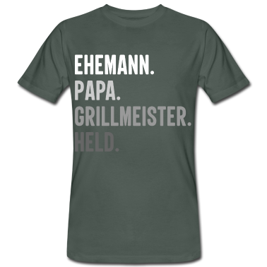 Grillen T-Shirt - Ehemann Papa Grillmeister Held - Vater Vatertag