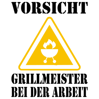Motiv Grillmeister Grillen BBQ Lustiger Spruch