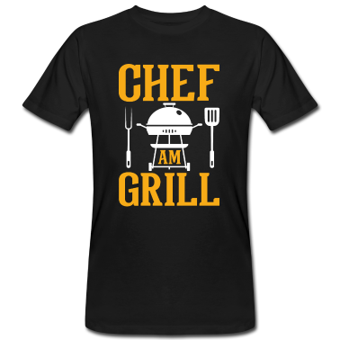 Grillen T-Shirt - Chef am Grill Grillmeister Grillparty Barbecue