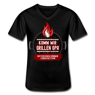Grillen T-Shirt - Opa grillen Satzzeichen