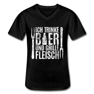 Grillen T-Shirt - Sommer, grillen und Bier trinken - Männer Geschenk