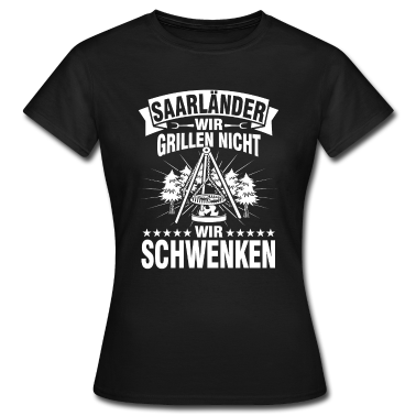 Grillen T-Shirt - schwenken grillen Saarländer