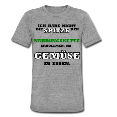 Grillen T-Shirt - spitze der Nahrung Kette ohne gemüse