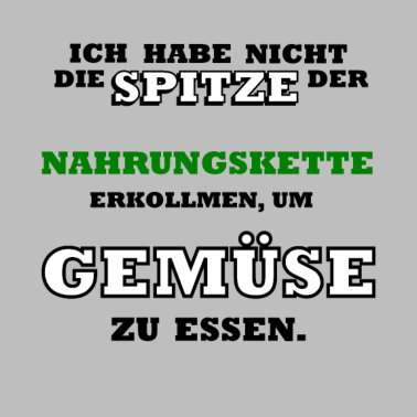 Motiv spitze der Nahrung Kette ohne gemüse