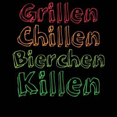 Motiv GRILLEN CHILLEN BIERCHEN KILLEN