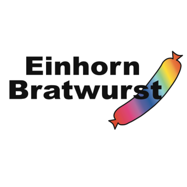 Motiv Einhorn Bratwurst / gegen, anti, hass, bunt, grill