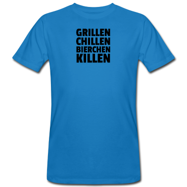 Grillen T-Shirt - Grillen Chillen Bierchen Killen