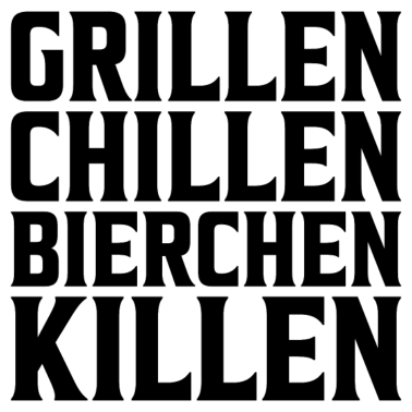 Motiv Grillen chillen bierchen killen grillmeister bbq