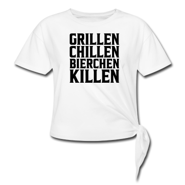 Grillen T-Shirt - Grillen chillen bierchen killen grillmeister bbq