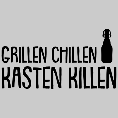 Motiv grillen chillen kasten killen