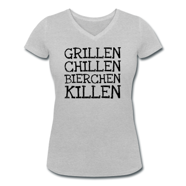 Grillen T-Shirt - Grillen Chillen Bierchen Killen