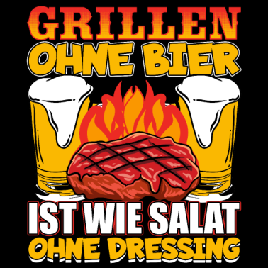 Motiv Grillmeister Bier und Grill Geschenk Spruch