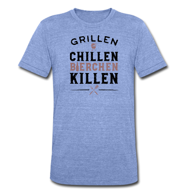 Grillen T-Shirt - Grillen Chillen Bierchen Killen - Grillen Bier