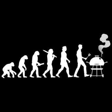 Motiv Evolution Grillen Barbecue BBQ Kugelgrill Geschenk