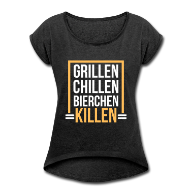 Grillen T-Shirt - Grillen Chillen Bierchen Killen