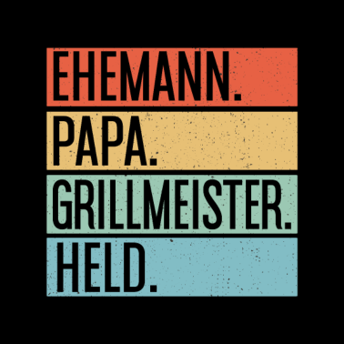 Motiv Ehemann Papa Grillmeister Held Grillen Vatertag