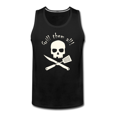 Grillen Tank Top - Grillschürze - Totenkopf - Grill them all