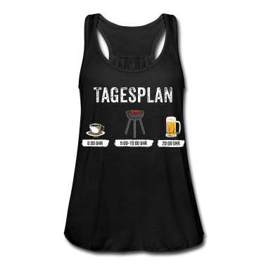 Grillen Tank Top - Plan für heute - Tagesplan Grillen und Bier