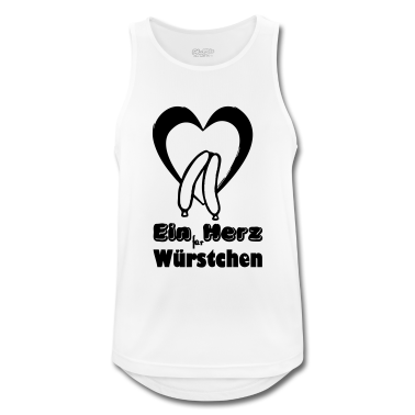 Grillen Tank Top - Herz für Würstchen Fleisch Grillen Geschenk