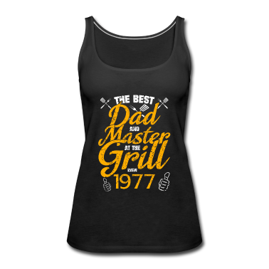Grillen Tank Top - 1977 Geborener Bester Papa Und Meister Am Grill