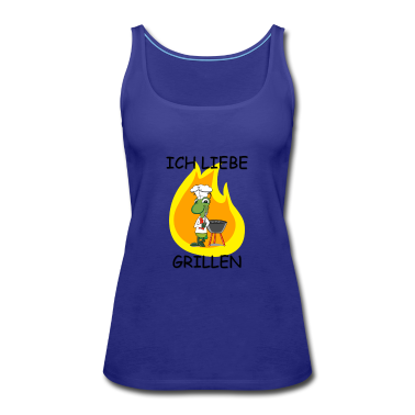Grillen Tank Top - Ich liebe Grillen - Grille am Grill