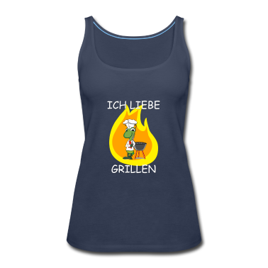 Grillen Tank Top - Ich liebe Grillen - Grille am Grill