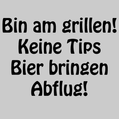 Motiv bin am grillen