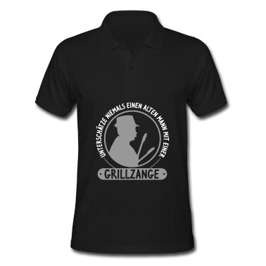 Grillen Poloshirt - grillen griller bbq grillmeister spruch