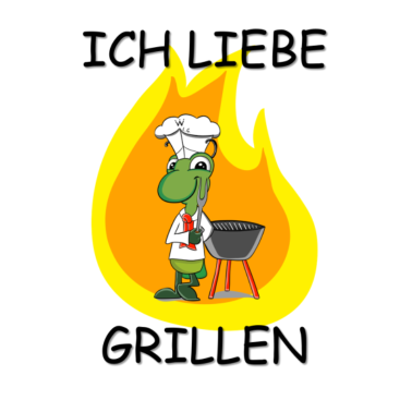 Motiv Ich liebe Grillen - Grille am Grill