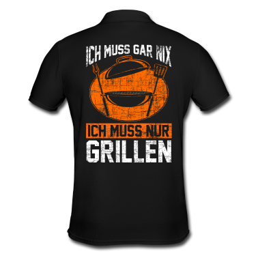 Grillen Poloshirt - Grillen Griller Grill Geschenk
