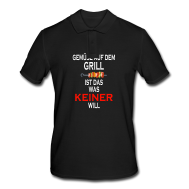 Grillen Poloshirt - Gemüse Auf dem Grill Antivegan Grill Griller Grill