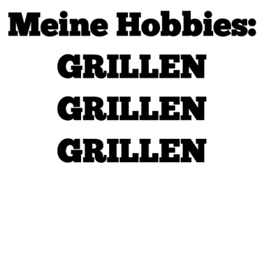 Motiv Hobbies:Grillen Grillen Grillen schwarz