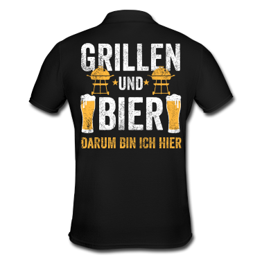Grillen Poloshirt - Grillen Bier Grill