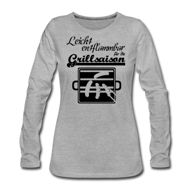 Grillen Langarmshirt - Grillsaison Grill grillen Sommer Party Geschenk