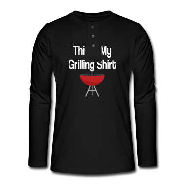 Grillen Langarmshirt - This Is My Grilling Shirt Funny BBQ Grill Party