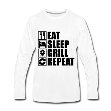 Grillen Langarmshirt - Grill Grillen