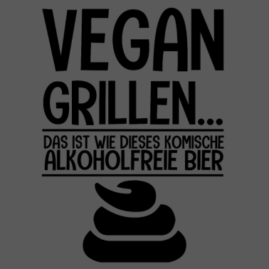 Motiv Geschenk-Vegan grillen-alkoholfrei Bier-Anti Vegie