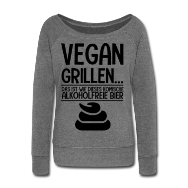 Grillen Langarmshirt - Geschenk-Vegan grillen-alkoholfrei Bier-Anti Vegie