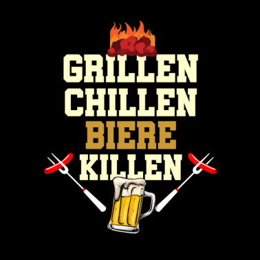 Motiv Grillen Bier