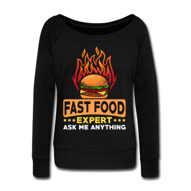 Grillen Langarmshirt - Fast Food Spruch lustig