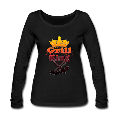 Grillen Langarmshirt - Grill King Grillen Grillen